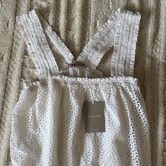 Everlane Textured White Midi Dress - Picture 4 of 13